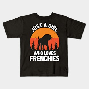 Just A Girl Who Loves Frenchies T shirt For Women Kids T-Shirt